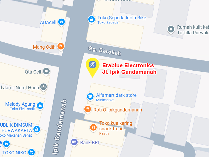 Peta ke toko EraBlue di  Jalan Ipik Gandamanah No. 29A, RT 011, RW 003, terletak di Kel/Desa Munjuljaya, Kecamatan Purwakarta, Kabupaten Purwakarta, Provinsi Jawa Barat